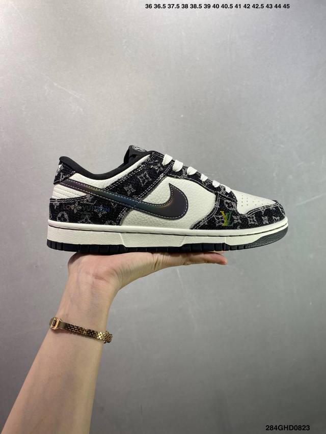 Company-level Nike SB Dunk Low co-branded high-end customized low-top casual sne