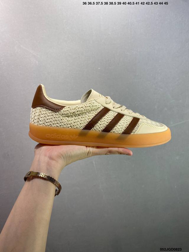 Company-level Adidas Originals Gazelle Indoor clover casual non-slip and wear-re