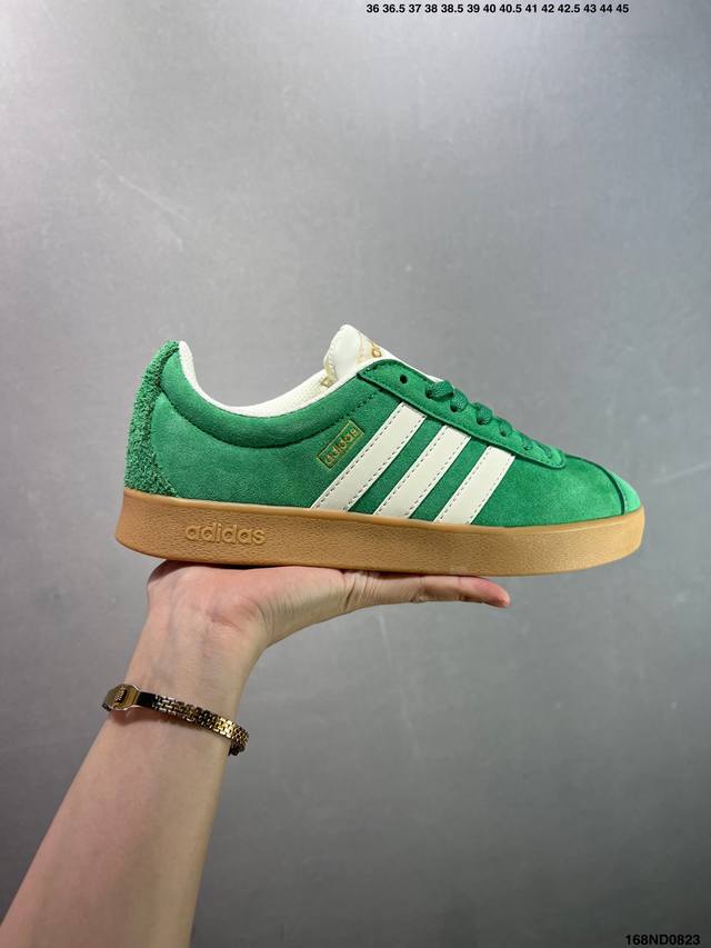 Genuine Adidas Neo Vl Court 2.0 Versatile Item Suede Non-slip Wear-resistant Li