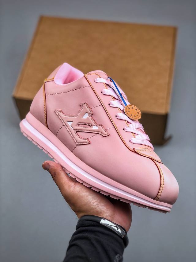 New for the season: LV Buttersoft sneakers. Designed by Pharrell Williams, Loui
