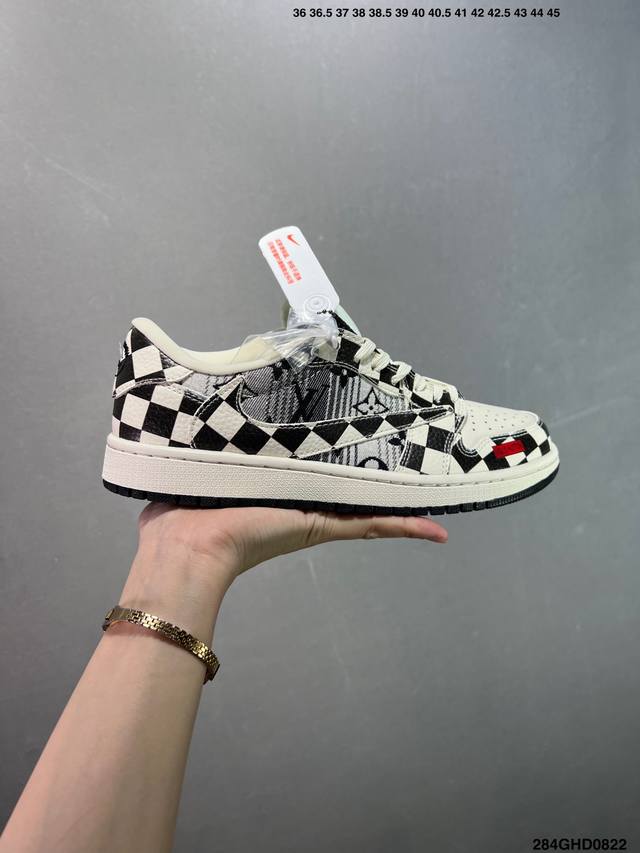 Corporate-level Nike Air Jordan 1 X Travis Scott Aj1 inverted hook Joe One inve