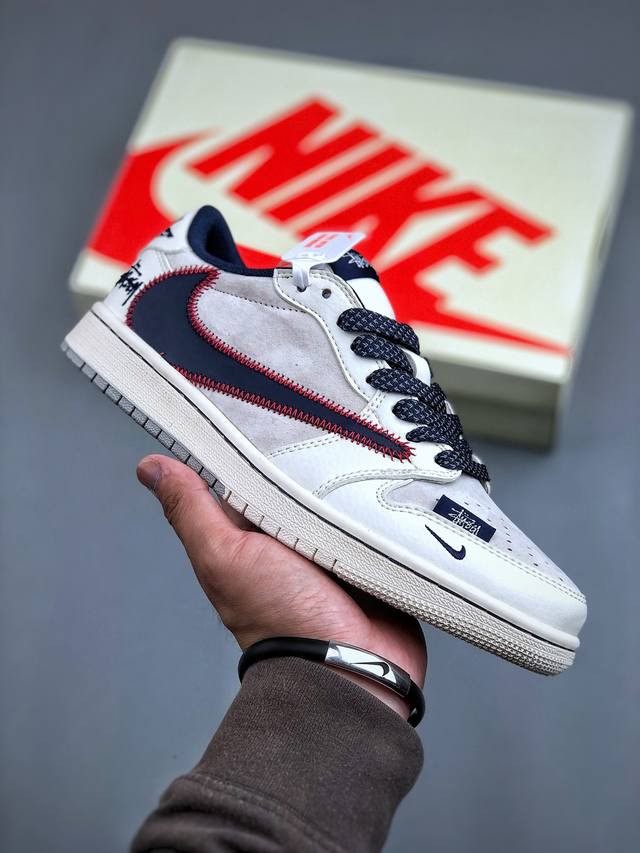 Purely original, special offer! Travis Scott x Nike Air Jordan 1 Low x Stussy Ai
