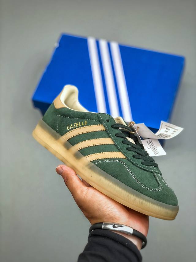 Adidas Gazelle Indoor Trefoil Casual Non-slip Wear-resistant Low-top Sneakers It