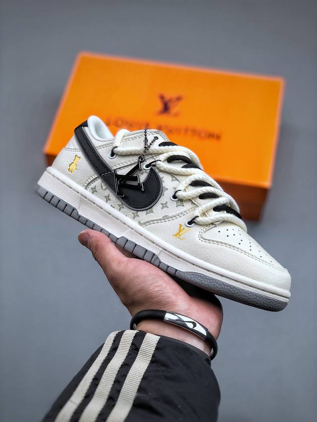 Pure original special price, original 380 Nike SB Dunk Low x Louis Vuitton lace-
