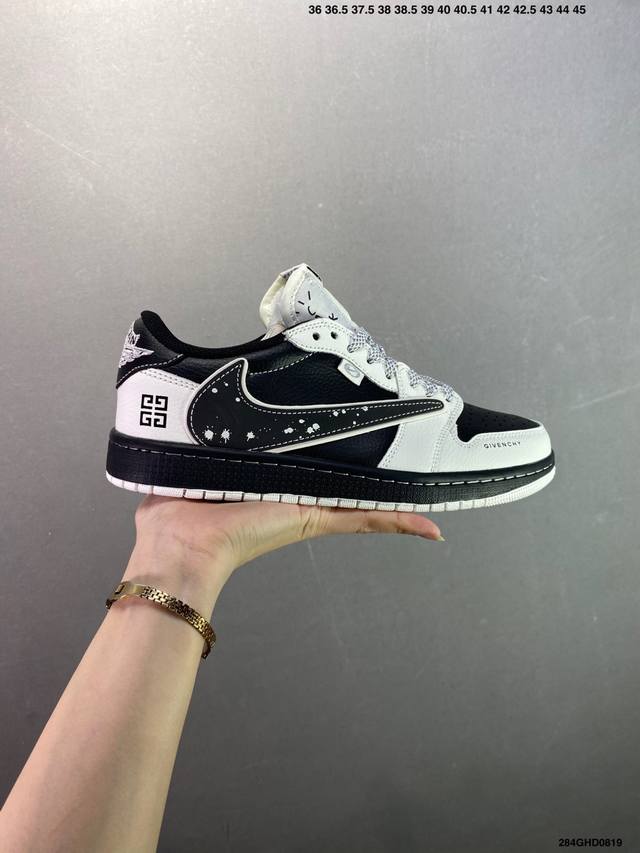 Corporate-grade Air Jordan 1 Low collaboration DDD. This model breaks the const