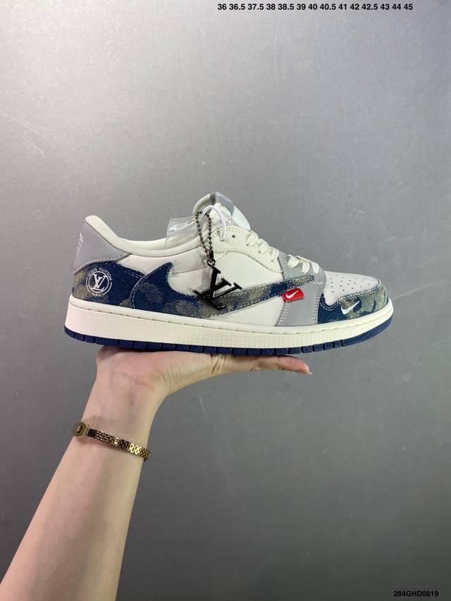 Corporate-level Nike Air Jordan 1 X Travis Scott Aj1 inverted hook Joe One inve