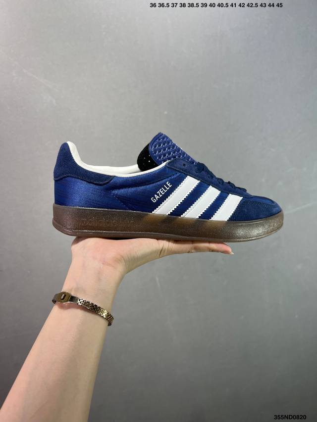 Adidas Originals Gazelle Indoor clover casual non-slip and wear-resistant low-to