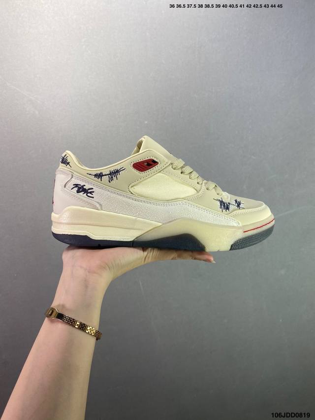 Air Jordan Flight Court Jordan low-top retro basketball shoes The design is simp
