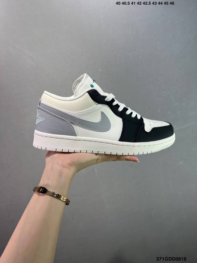 Company-level Nike Air Jordan 1 Low Aj1 Qiao 1 low-top casual sneakers synchron