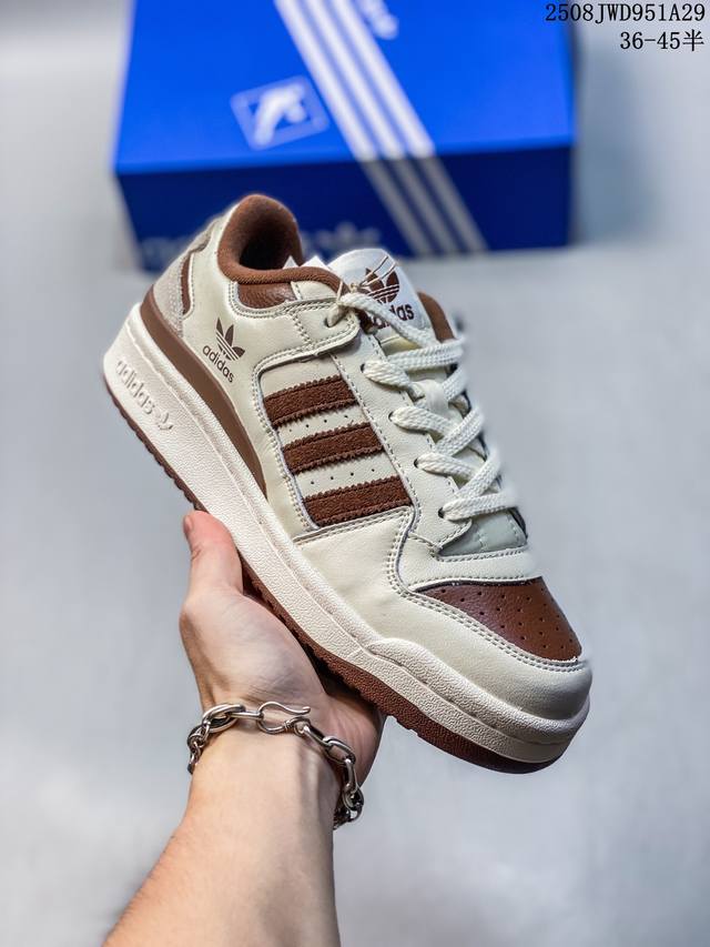 Genuine Adidas Forum Low Cl Clover low-top Classic Velcro retro sneakers men an