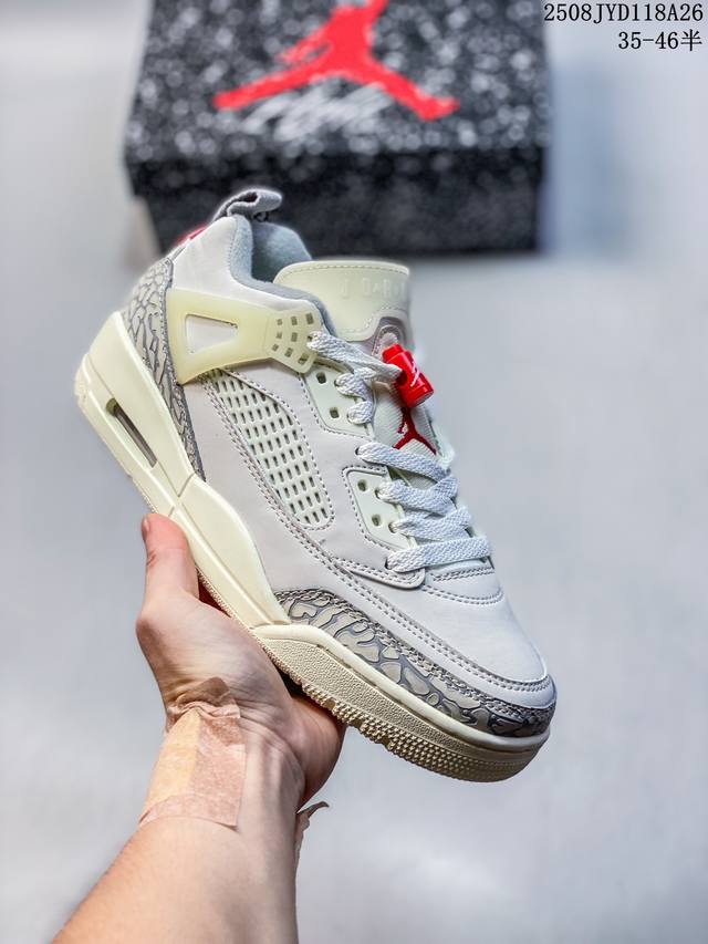 Authentic label with half size Spizike Aj3Low low-top air cushion basketball sh