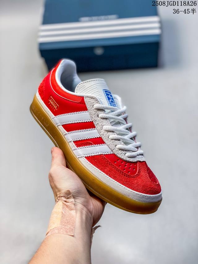 Adidas Originals Gazelle Indoor clover casual non-slip and wear-resistant low-to