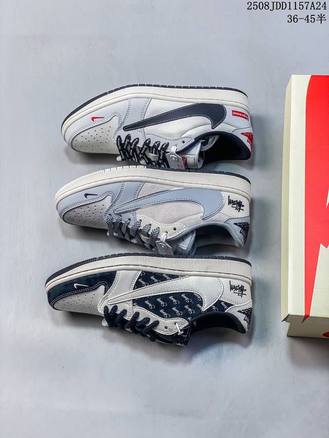 Travis Scott x Fragment Design x Jordan Air Jordan 1 Low Og Sp "Stussy Joint Bla