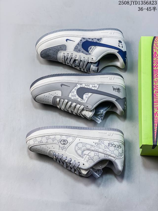 Exclusive real-life photos of the Nike Air Force 1 Low 07 x Hipanda in white, g