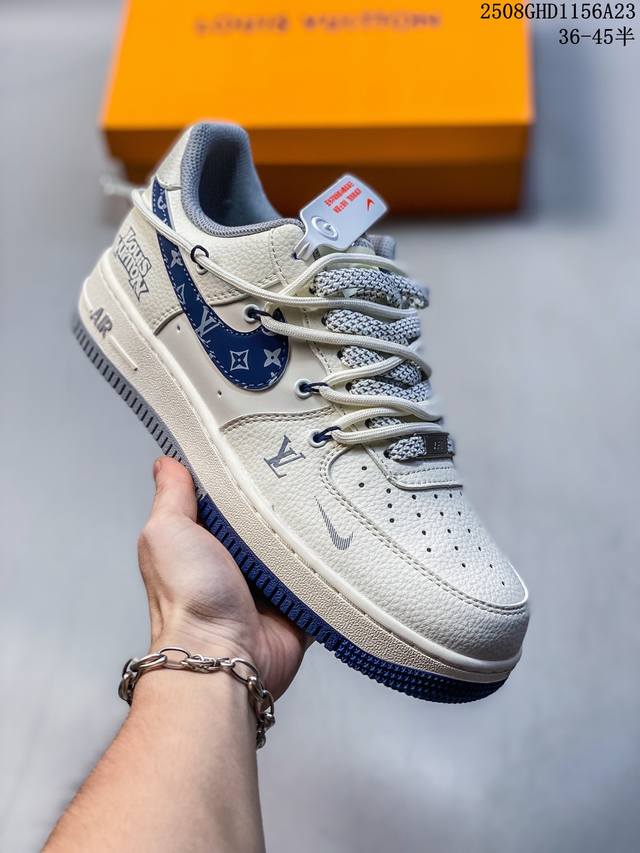 Limited overseas sale! Company-level Nike Air Force 1 '07 Low "LV Joint Denim P