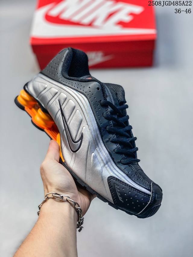 Nike Shox R4 series Nike low-top sports casual air cushion sports shoes Official