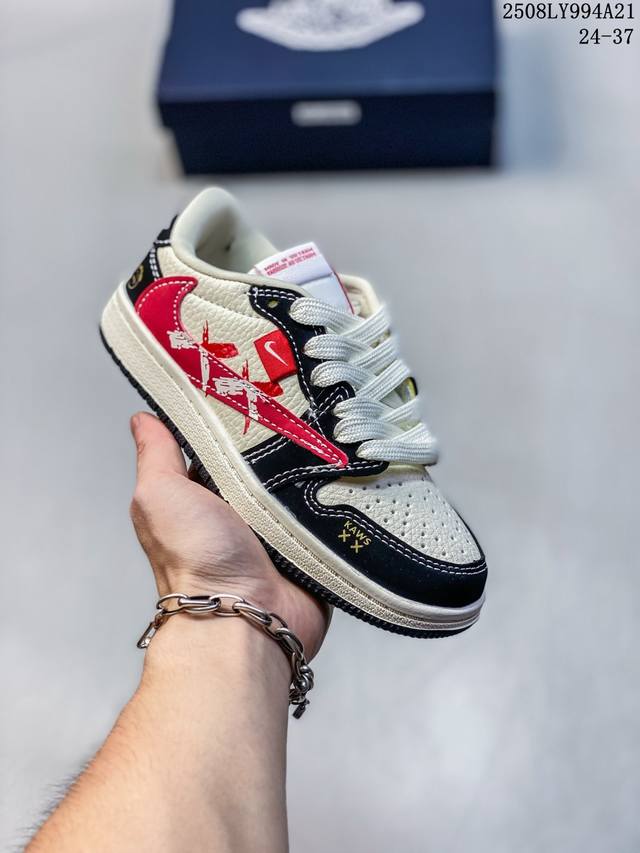 Children's shoes hook Nk Fragment x Travis Scott x Air Jordan 1 Aj1 Joe 1 Ts Fu