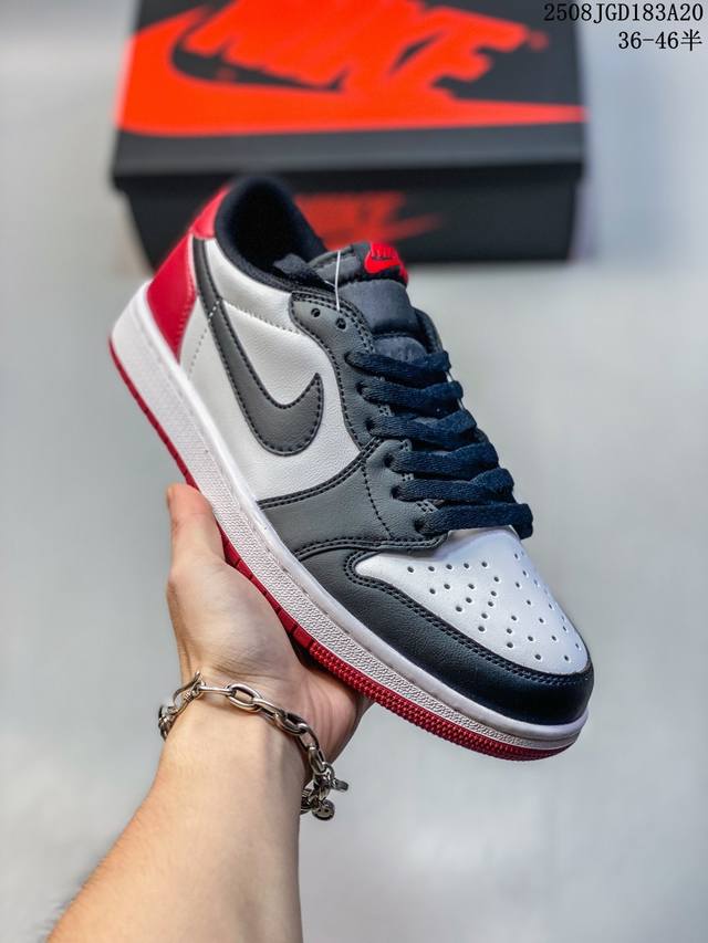 Genuine Nike Air Jordan 1 Low Aj1 Qiao 1 low-top casual sneakers synchronized w