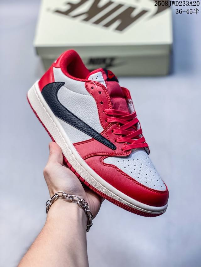 Company-level Nike Air Jordan 1 X Travis Scott Aj1 inverted hook Joe One invert