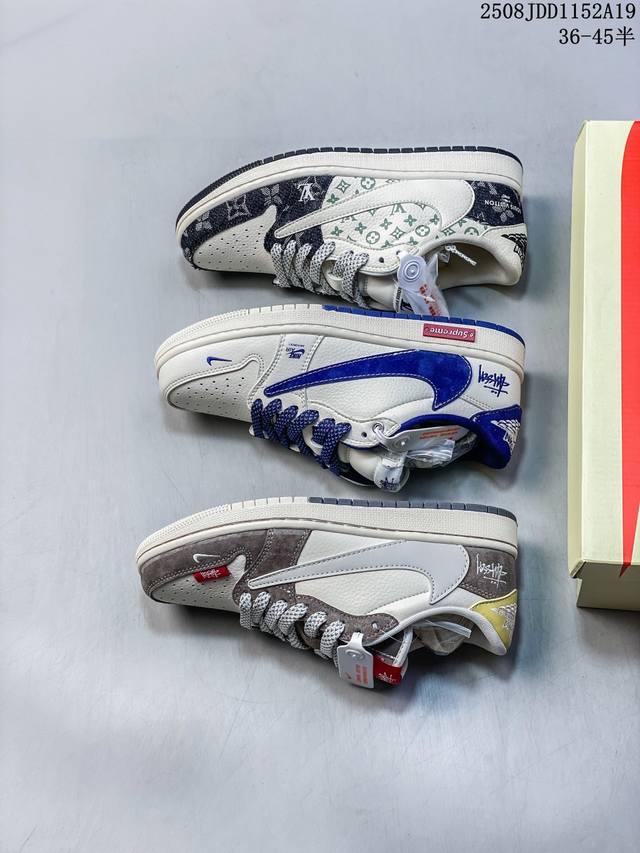 Travis Scott x Fragment Design x Jordan Air Jordan 1 Low Og Sp "Stussy co-brande