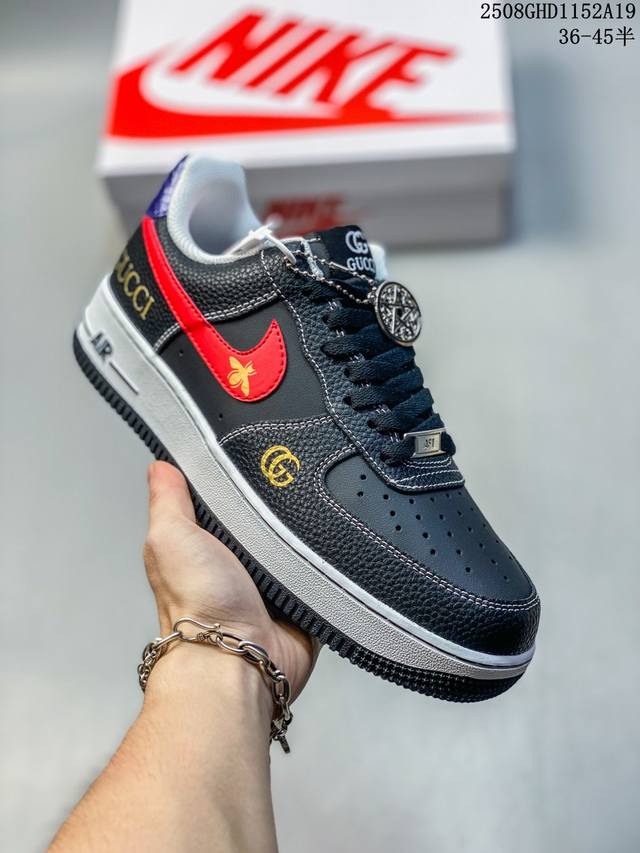 Limited edition overseas sale! Corporate-grade Nike Air Force 1 '07 Low "Gucci