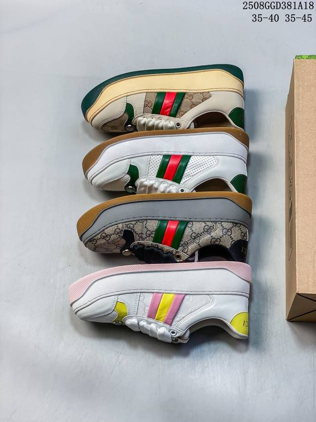 Gucci Ss's new G-series thick-soled dirty shoes DDD. Inspired by classic 1970s s