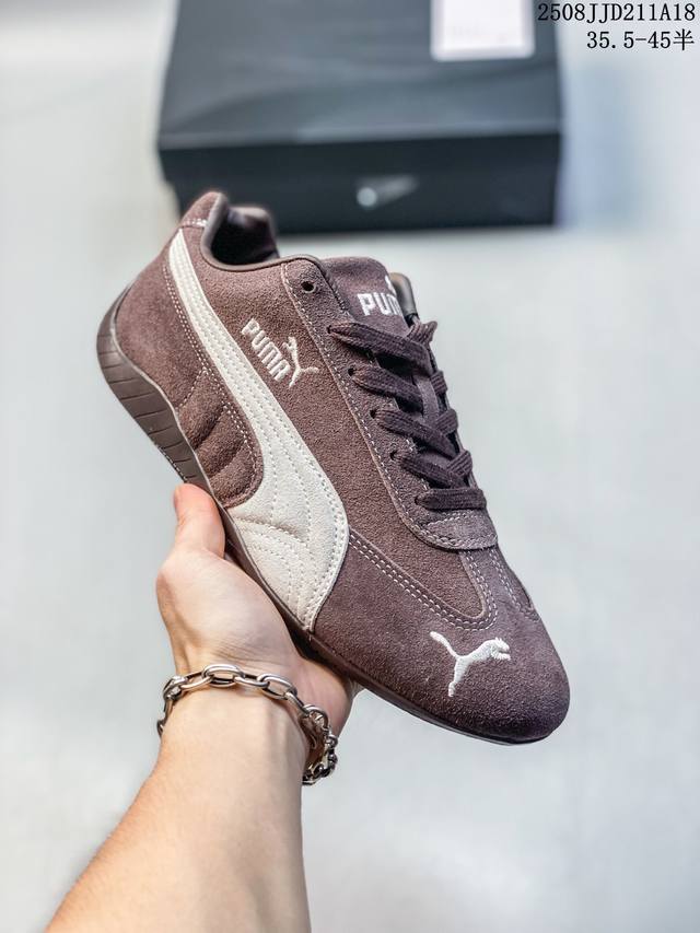 The Puma Speedcat Og is a low-top, German-inspired, retro, versatile racing sho