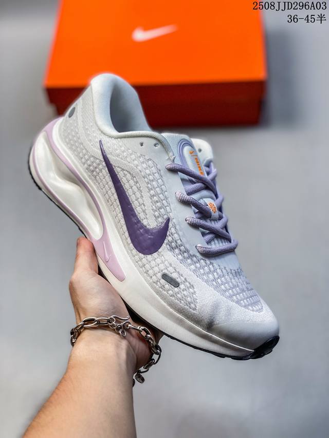 Nike Journey Run Low-Top Grey and Silver Journey Jogging Series Low-Top Lightwei