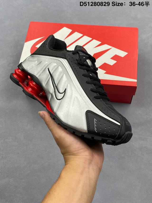 Company-level Nike Shox R4 Nike series low-top sports casual sports shoes Offic