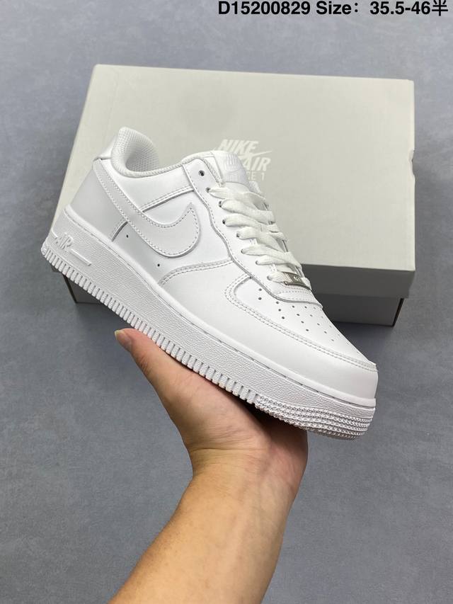 Nike Air Force 1 Low'07 Air Force One low-top casual sneakers, customized leathe