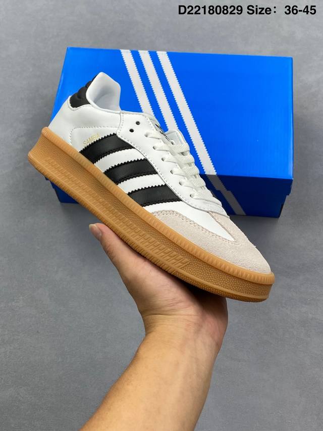Addis Original Samba Xlg Retro Item Retro Samba Sneakers This Samba showcases qu