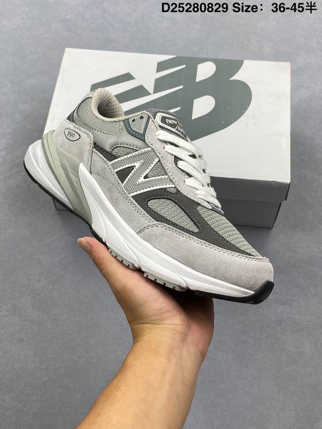 Company-level New Balance Nb 990 series New Balance retro mesh fabric pigskin lo