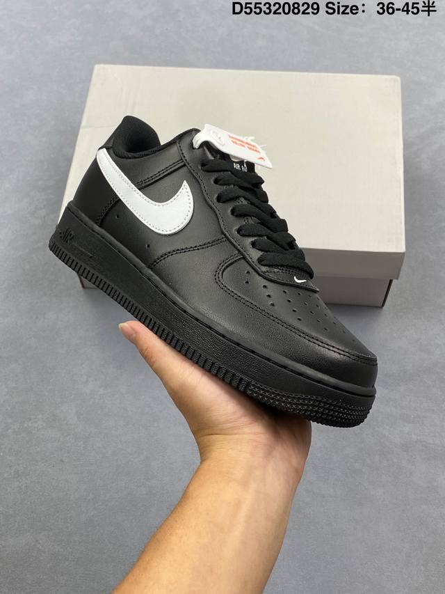 New Nike Air Force 1 '07 Low Air Force One cushioned, thick-soled, height-enhan