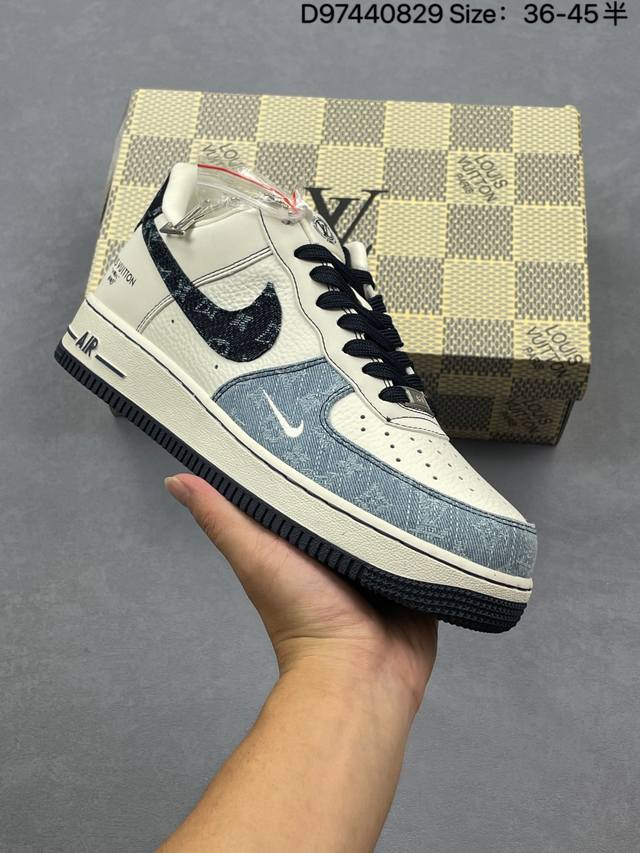 Company-level Nike Air Force 1'07 Lv8 Original last and original cardboard crea