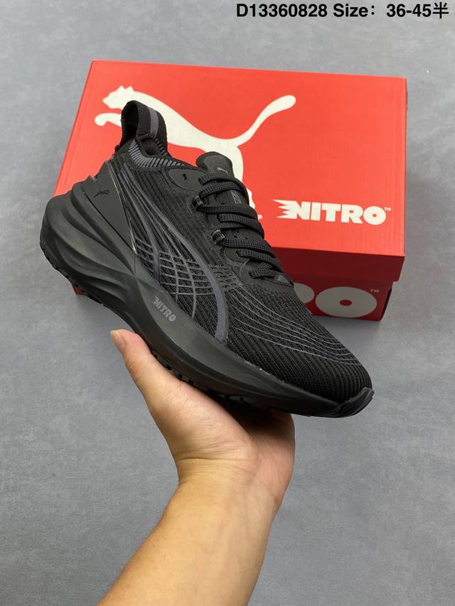 Company-level Puma Foreverrun Nitro Puma cushioning training running shoes, brea