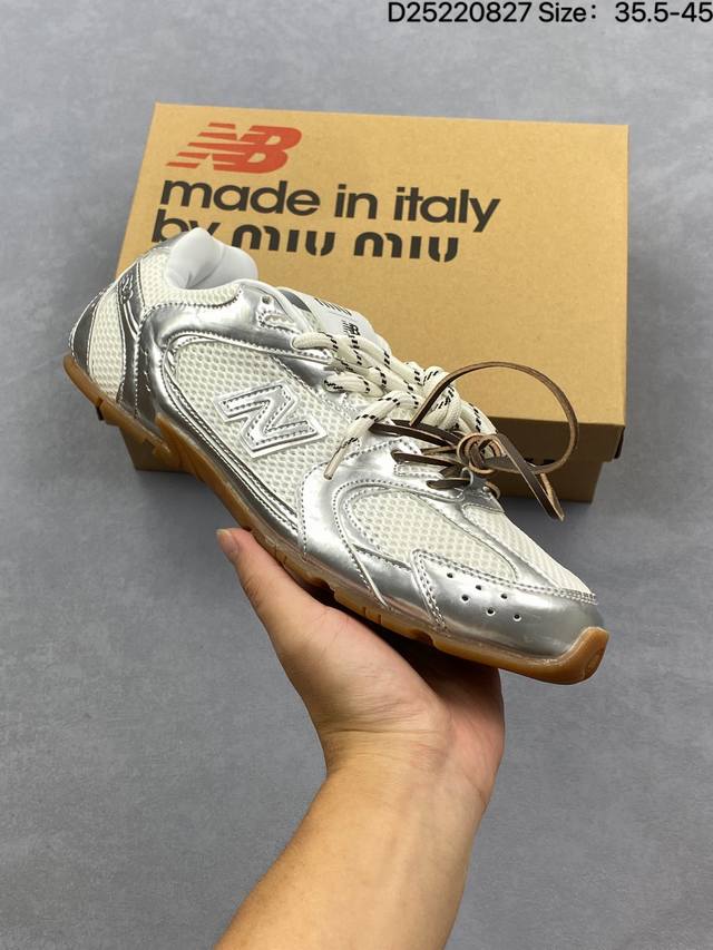 Authentic Miumiu X New Balance 530 SL Series New Balance Miu Miu low-top classic