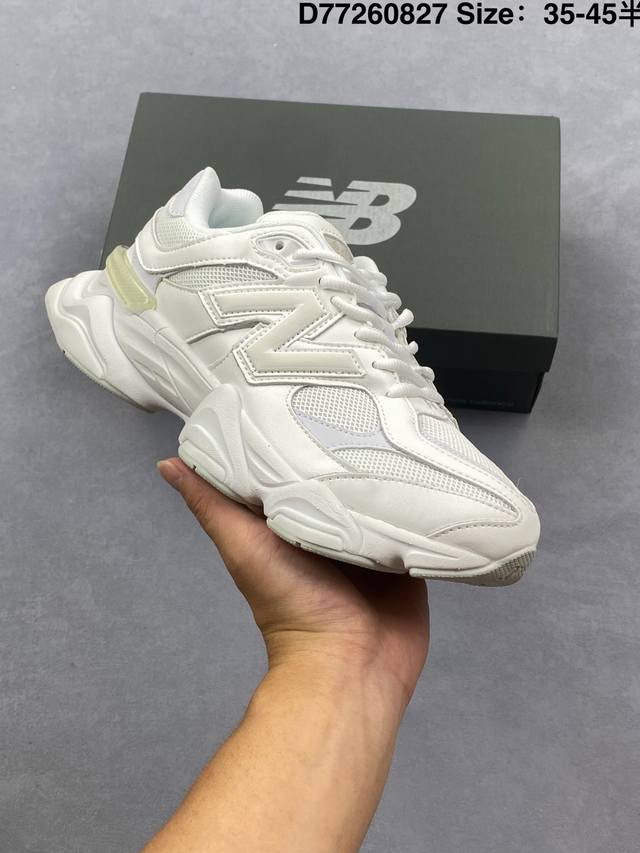 New Balance 9060 series retro casual sports jogging shoes The upper is made of d
