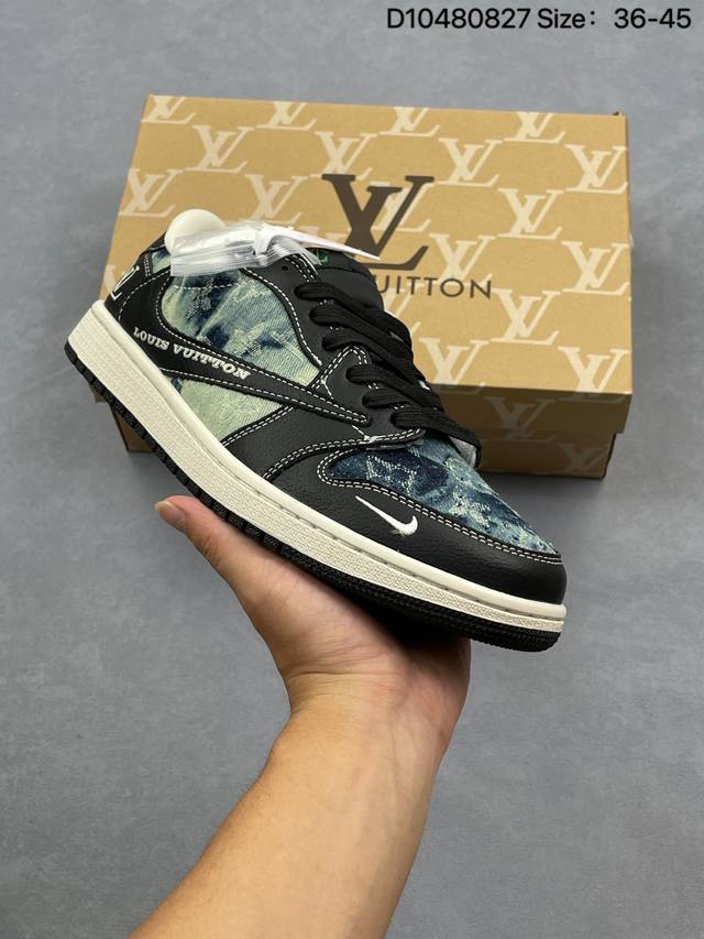 Travis Scott x Air Jordan 1 Low x Labubu Air Jordan 1 Low reverse black and whit