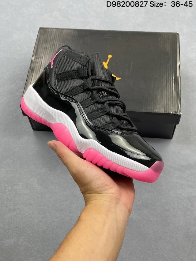 Nike Air Jordan 11 "Concord" Aj11 high-top sports basketball shoes "21 version