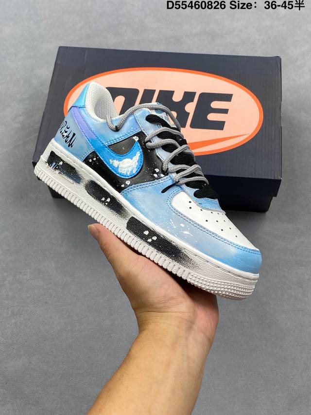 Nike Air Force 1'07 low-top versatile casual sneaker. Soft, springy cushioning