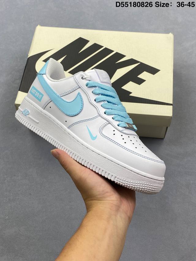 Premium Nike Air Force 1 '07 low-top versatile casual sneaker. Its soft, spring