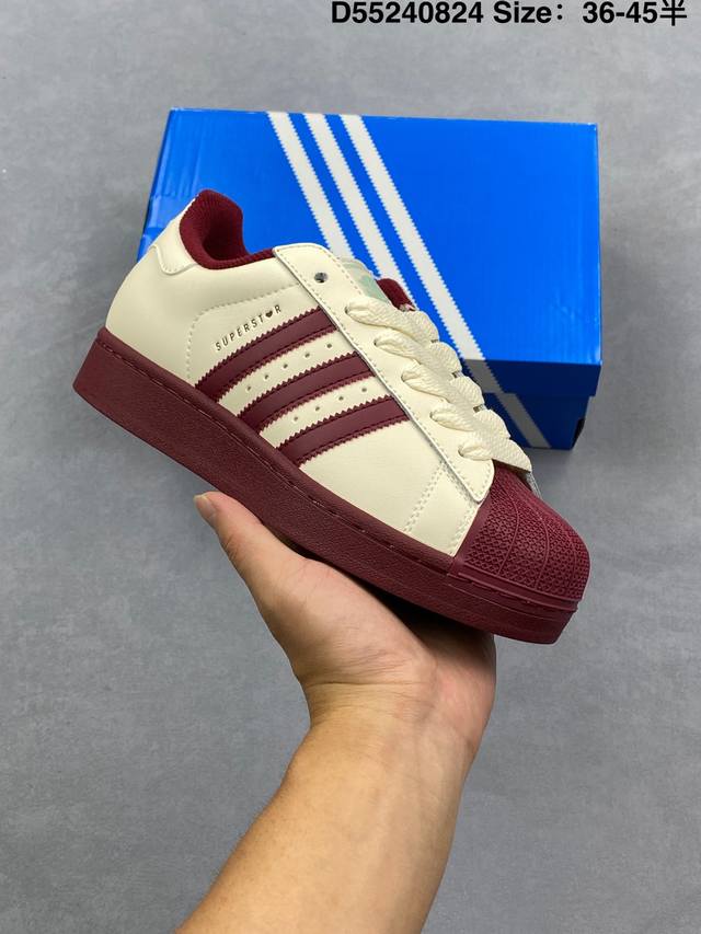 Adidas Superstar 2025 new shoes classic shell toe series new casual sneakers tre