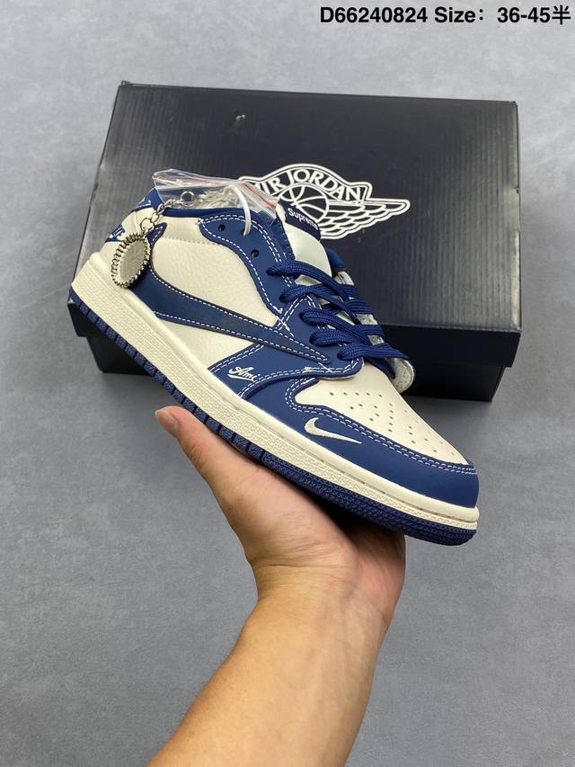 Aj1 Travis Scott X Air Jordan 1 "Reverse Mocha" Aj1 Joe 1 Ts Lightning joint rev