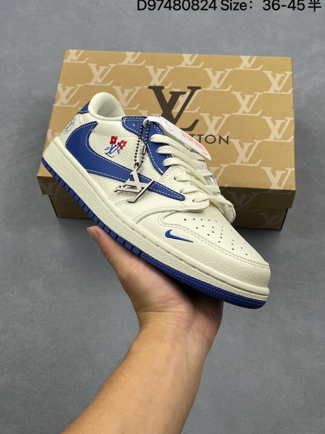 Corporate-level Nike Air Jordan 1 X Travis Scott Aj1 inverted hook Joe One inve