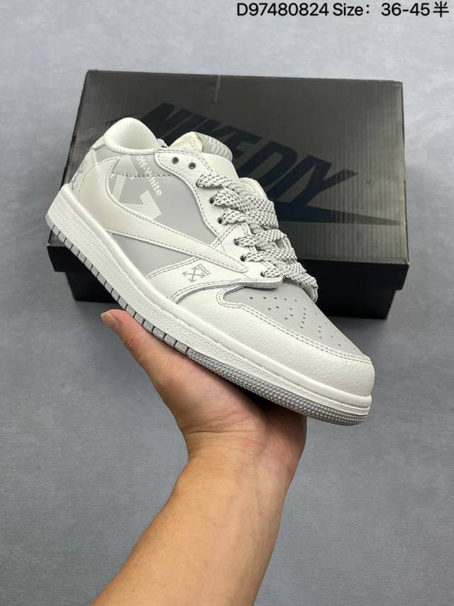 Corporate-level Nike Air Jordan 1 X Travis Scott Aj1 inverted hook Joe One inve