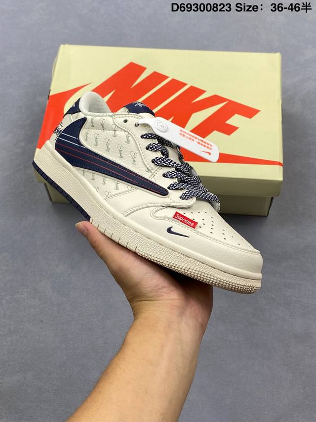 Nike Air Jordan 1 Low inverted hook Aj1 Joe 1 low-top casual sneakers synchroniz