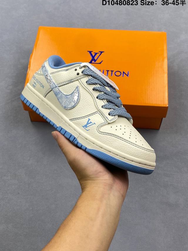 Corporate Nike Dunk Low Retro Sneakers, Retro Skateboarding Shoes, Louis Vuitto