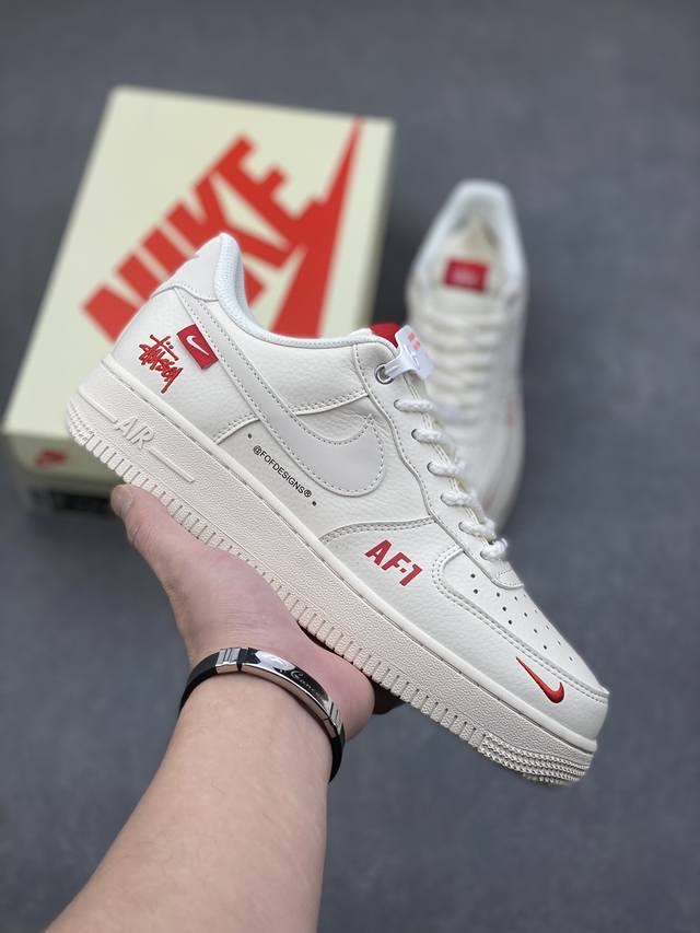 Limited edition overseas sale! Company-level Nike Air Force 1 '07 Low "Stussy J