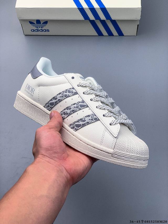 Company Level! Adidas Superstar Shell Toe Classic Versatile Casual Sneakers 0815