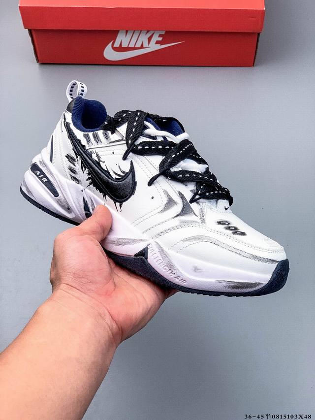 Company Level! Nike M2K 'DIY' Custom Tekno Nike Retro Trendy All-match Casual Sp